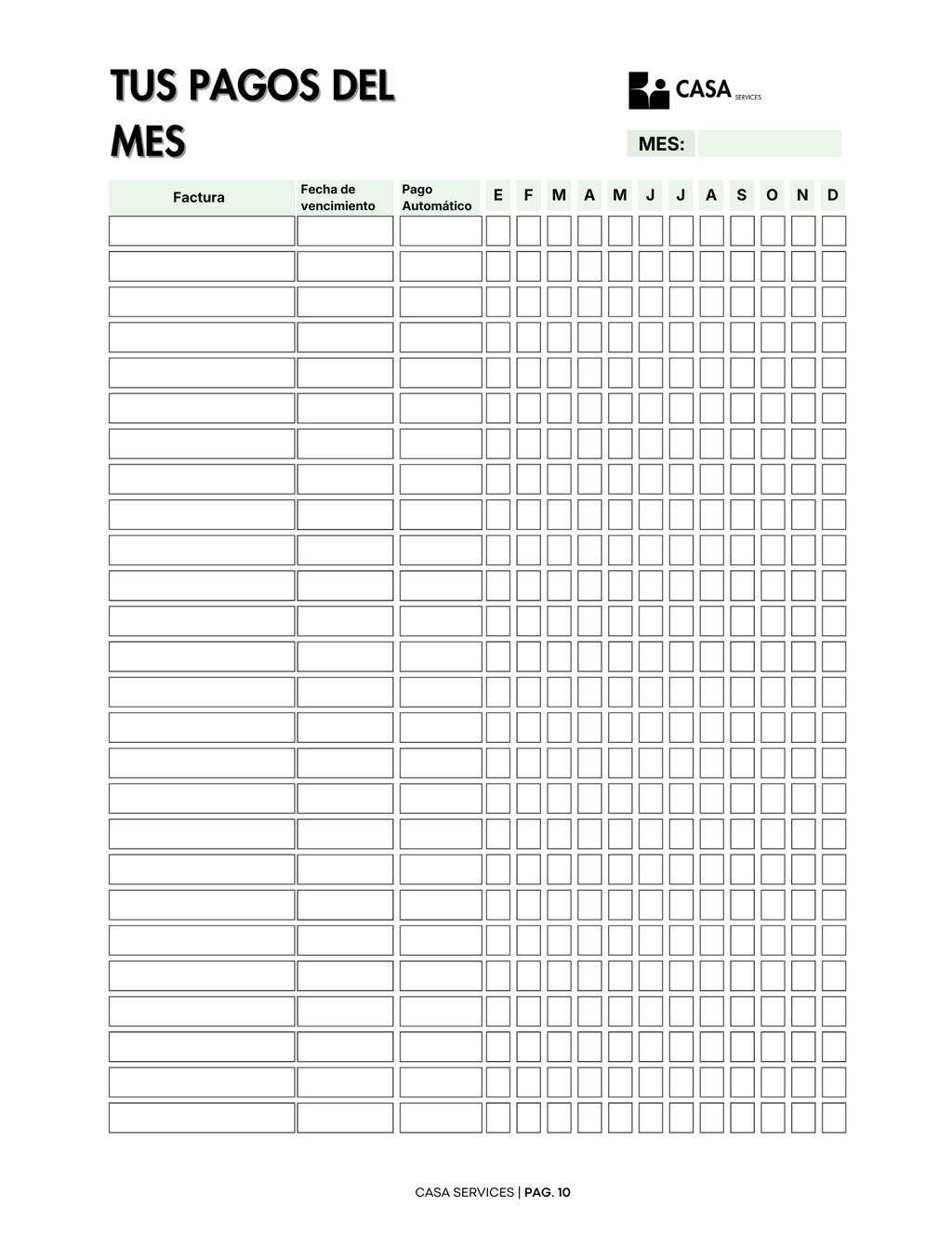 Control de Pagos Mensuales – Sistema Simple para No Olvidar Pagos