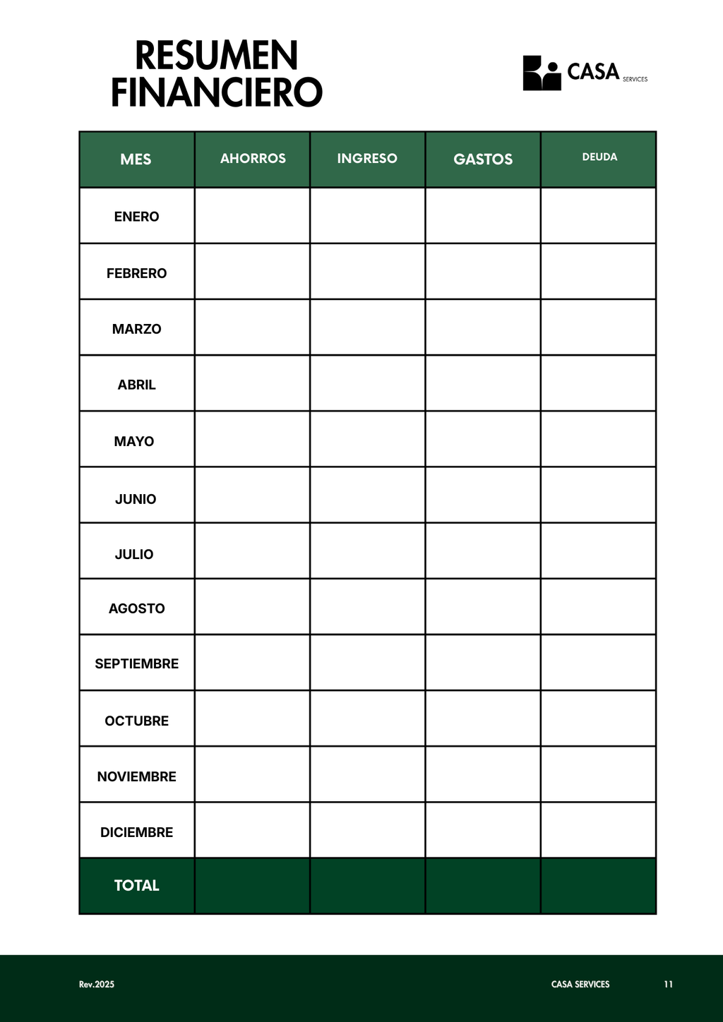 Finanzas en Orden – CASA Services